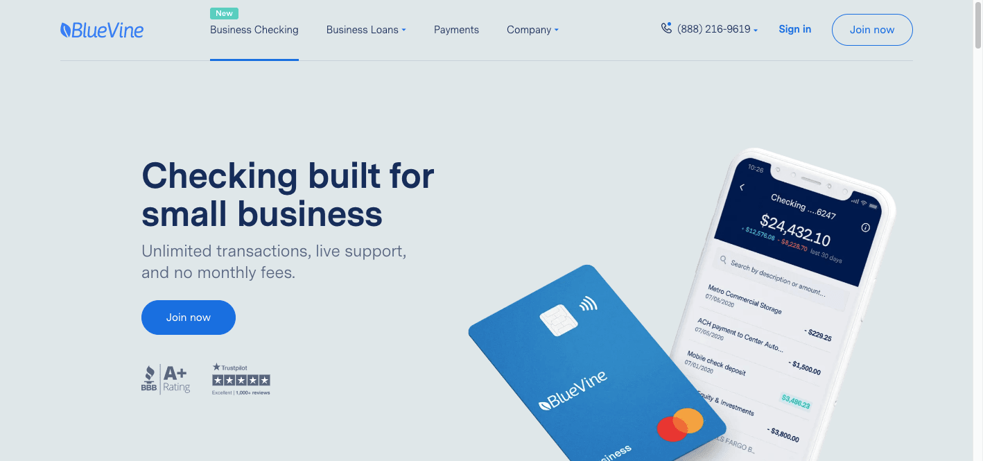 BlueVine Business Bank Review: Checking Built For Small Business - Join now