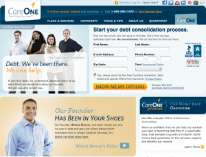 Care One is a debt management service that I used successfully in my journey out of debt.