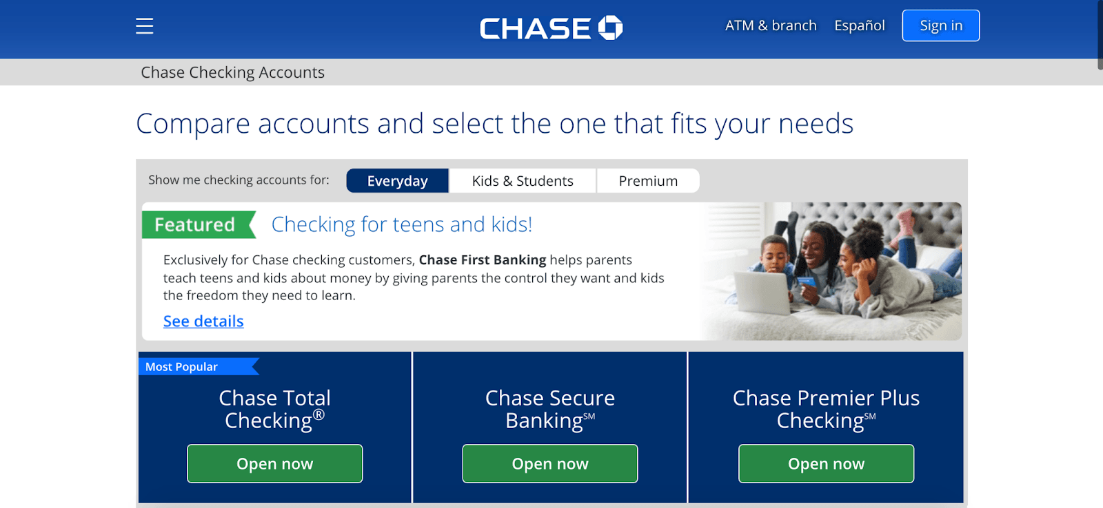 Chase Bank Review: Combining Online And Local Banking - Compare accounts