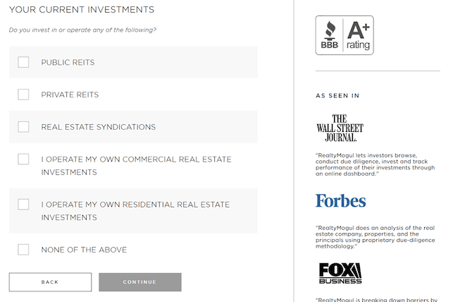 Realty Mogul Current Investments